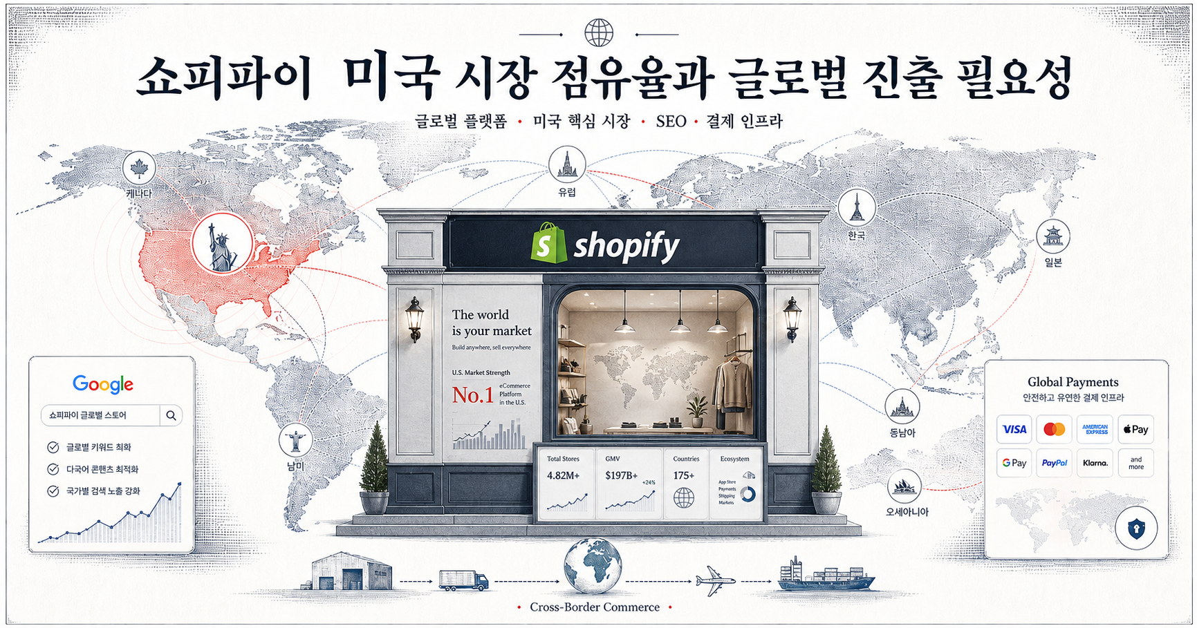 미국 시장 점유율 글로벌 진출 필요성